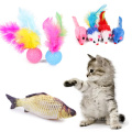 28Pcs Cat Toys Set Kitten Toys Assorted Cat Tunnel Catnip Fish Feather Teaser Wand Fish Fluffy Mouse Toy